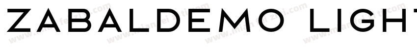 ZabalDEMO Light字体转换
